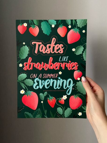 Plakat - Tastes like strawberries on a summer evening