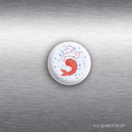 magnes na lodówkę krewetka